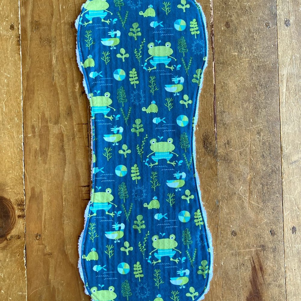 Brand new never used handmade baby boy burp cloths, soft and absorbent burp rags - Picture 7 of 10